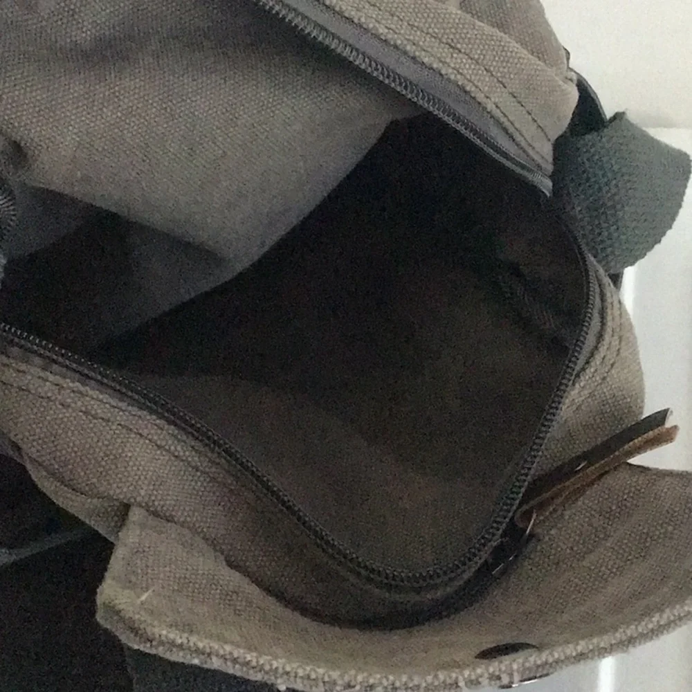 Gray Men's Crossbody Bag camping, travel utility
